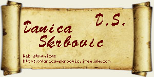Danica Škrbović vizit kartica
